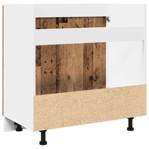 Spülenschrank Lyon Altholz-Optik 80 cm