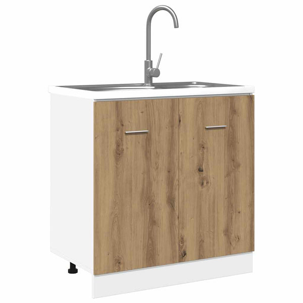 Spülenschrank Lyon Artisan-Eiche, 80 cm