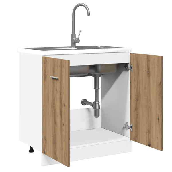 Spülenschrank Lyon Artisan-Eiche, 80 cm
