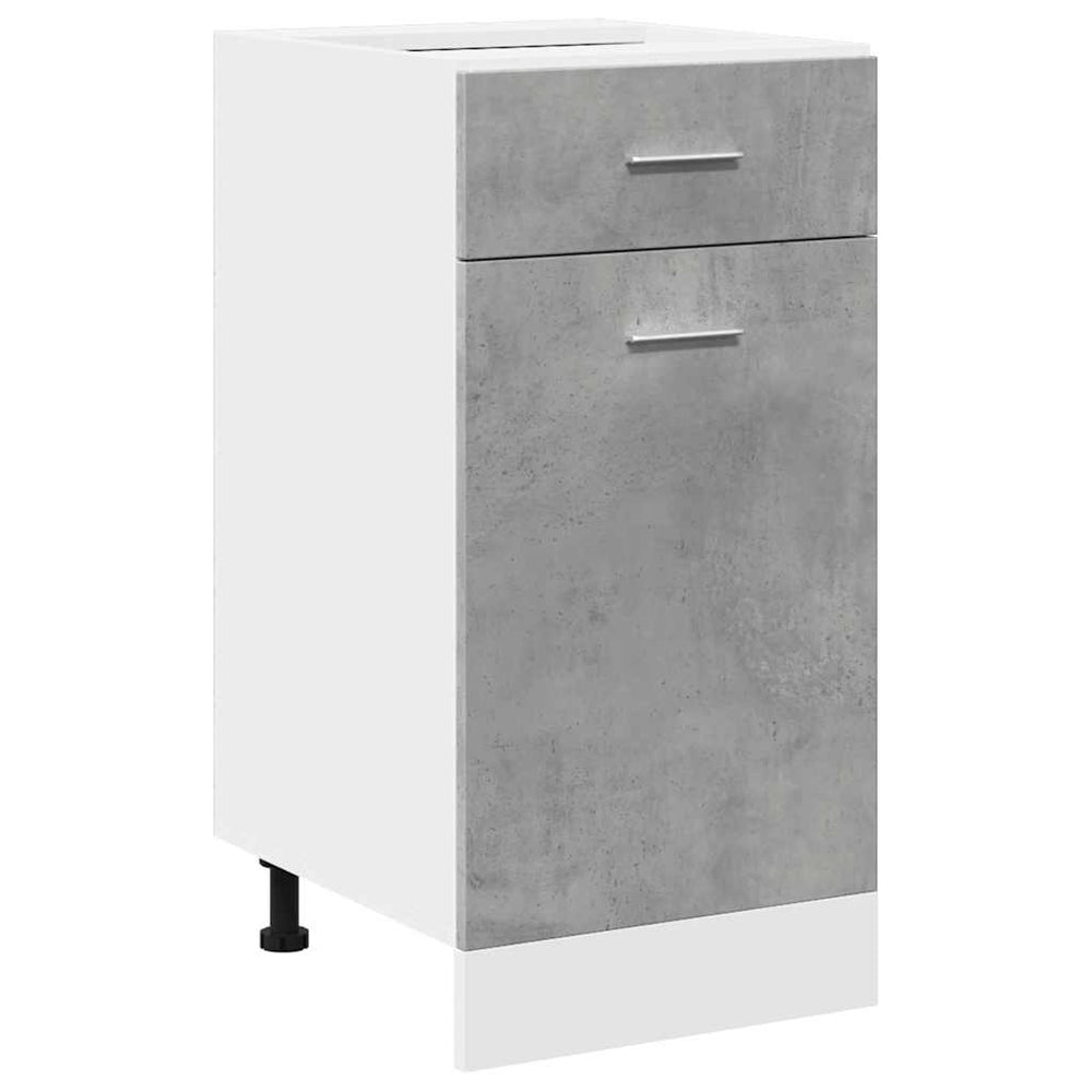 Betongrauer Schubunterschrank Lyon 40 cm