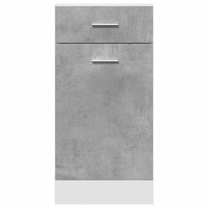 Betongrauer Schubunterschrank Lyon 40 cm