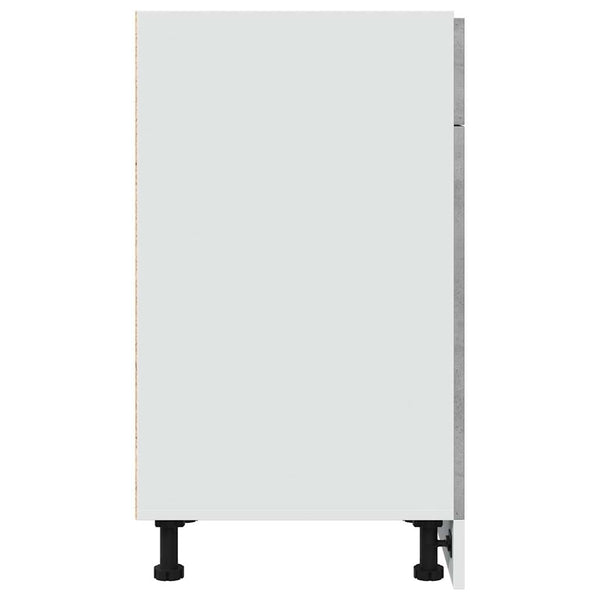 Betongrauer Schubunterschrank Lyon 40 cm