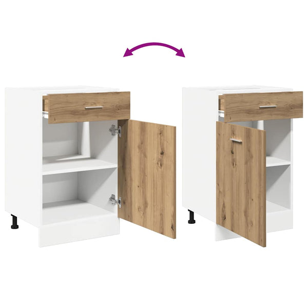 Küchen Unterschrank Lyon Artisan-Eiche