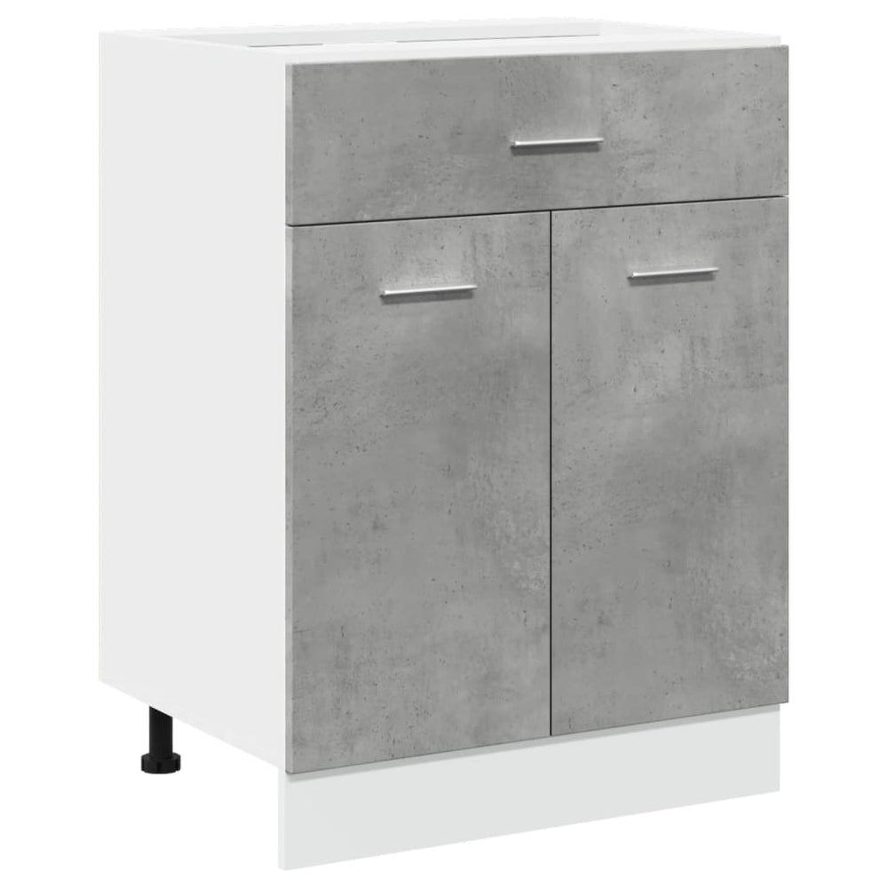 Betongrauer Schubladenschrank Lyon 60 cm