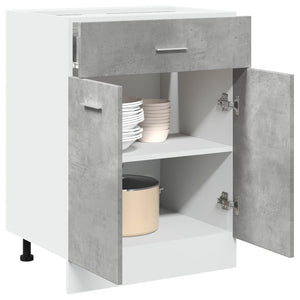 Betongrauer Schubladenschrank Lyon 60 cm
