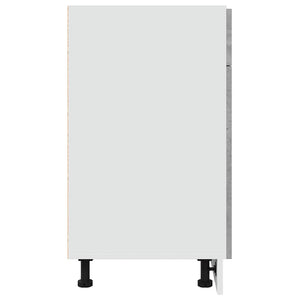 Betongrauer Schubunterschrank Lyon, 80 cm