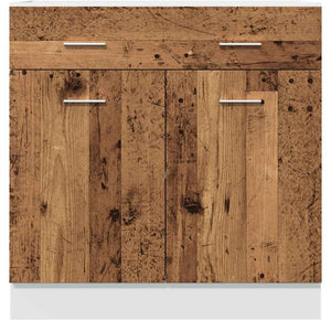 Küchen Unterschrank Lyon Altholz-Optik 80 cm