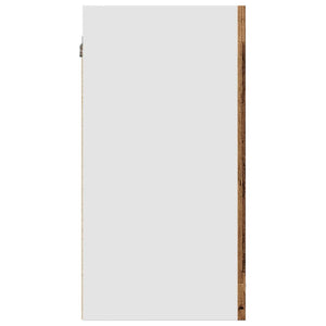 Hängeschrank Lyon Glas Altholz-Optik 40 cm