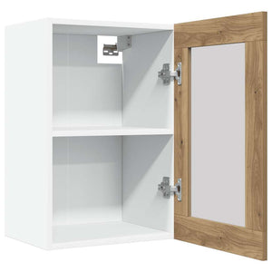 Hängeschrank Lyon Glas Artisan-Eiche 40 cm