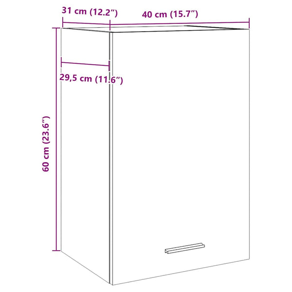 Hängeschrank Lyon Artisan-Eiche 40x60 cm