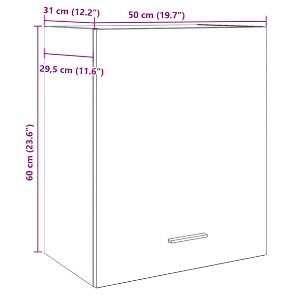 Hängeschrank Lyon Altholz-Optik 50x60 cm