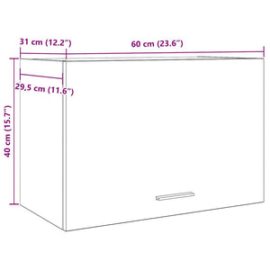 Hängeschrank Lyon Betongrau 60 cm