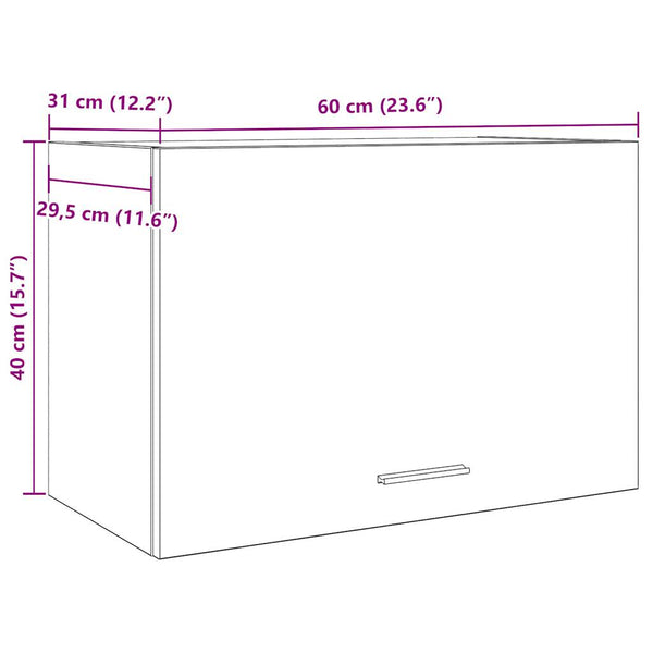 Hängeschrank Artisan-Eiche 60 cm