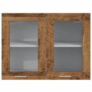Hängeglasschrank Lyon Altholz-Optik 80 cm