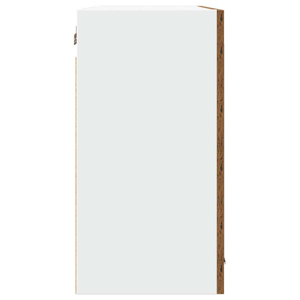 Hängeglasschrank Lyon Altholz-Optik 80 cm