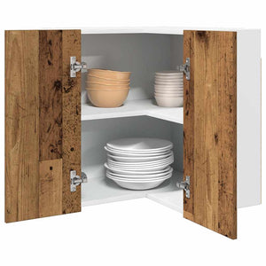 Eck-Hängeschrank Lyon Altholz-Optik