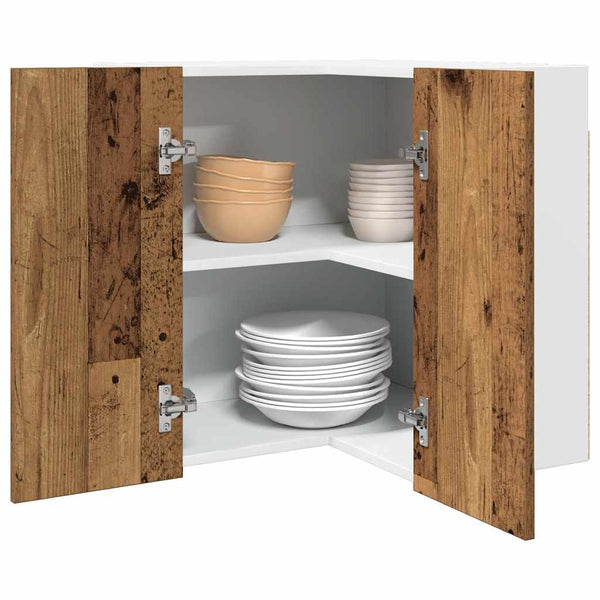 Eck-Hängeschrank Lyon Altholz-Optik