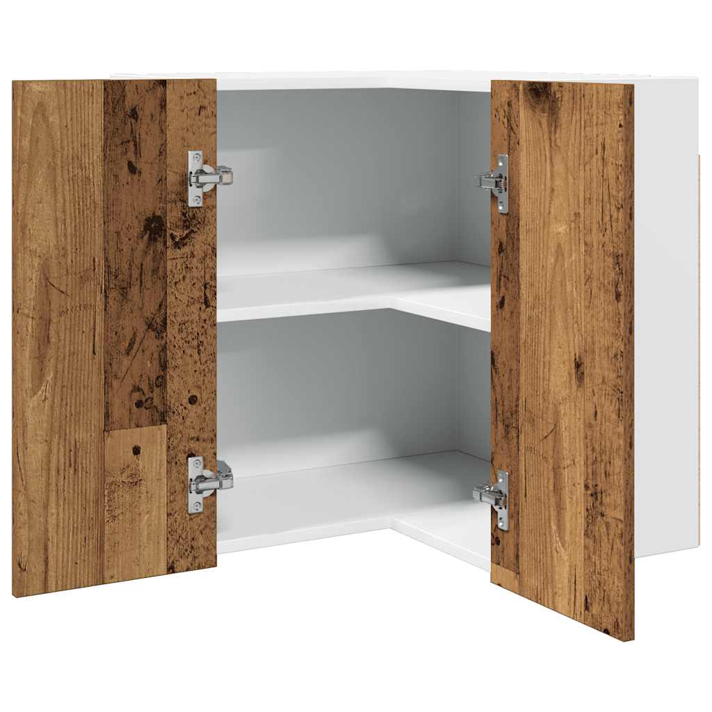 Eck-Hängeschrank Lyon Altholz-Optik