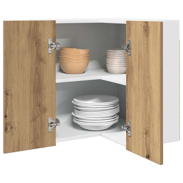 Eck-Hängeschrank Lyon Artisan-Eiche 57x57x60 cm