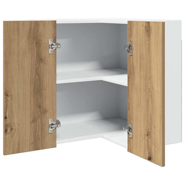 Eck-Hängeschrank Lyon Artisan-Eiche 57x57x60 cm