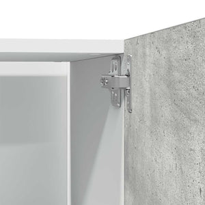 vidaXL Armoire réfrigérateur encastrable Lyon gris béton 60x57x207 cm Aggloméré