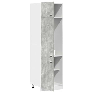 vidaXL Armoire réfrigérateur encastrable Lyon gris béton 60x57x207 cm Aggloméré