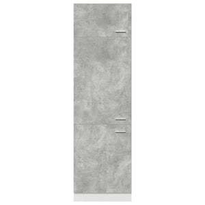 vidaXL Armoire réfrigérateur encastrable Lyon gris béton 60x57x207 cm Aggloméré