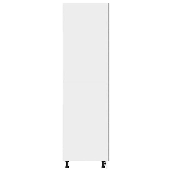 vidaXL Armoire réfrigérateur encastrable Lyon gris béton 60x57x207 cm Aggloméré