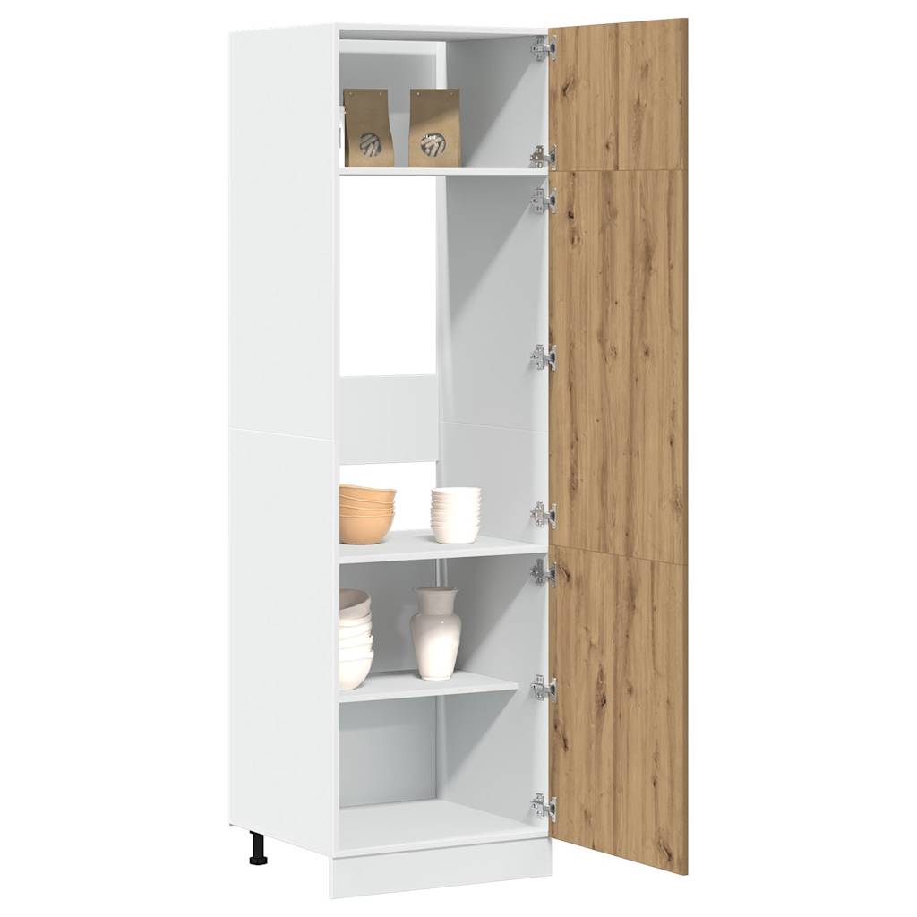 Kühlumbauschrank Lyon Artisan Eiche 60 cm