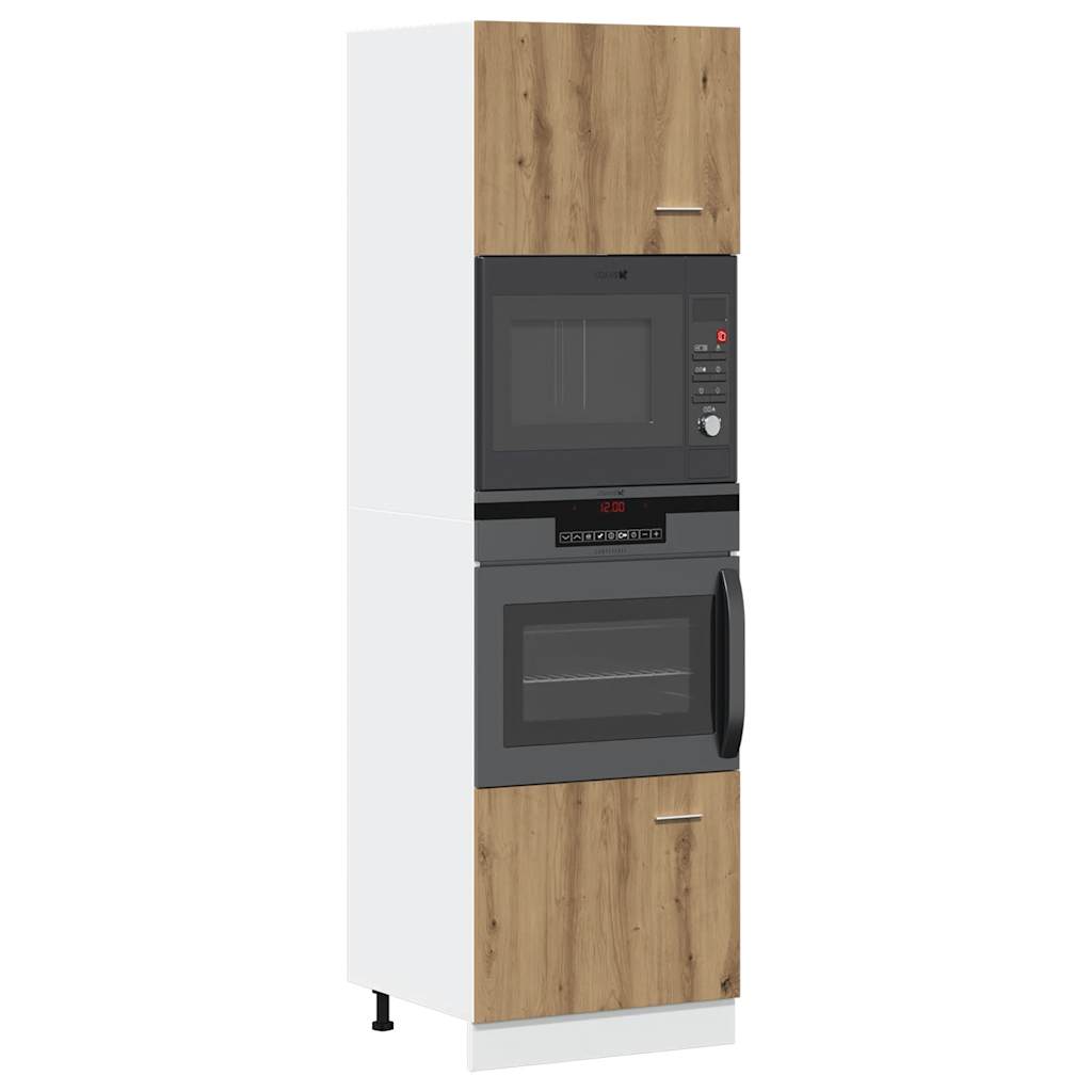 Mikrowellenschrank Lyon Artisan Eiche 60x207 cm