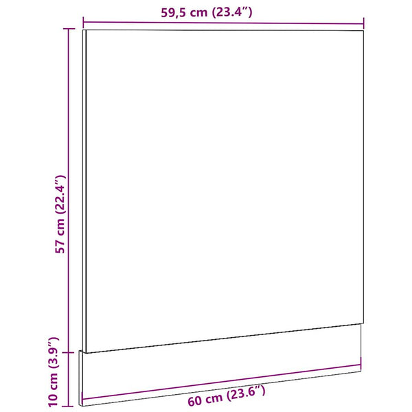 Geschirrspüler Blende Altholz-Optik 60 cm