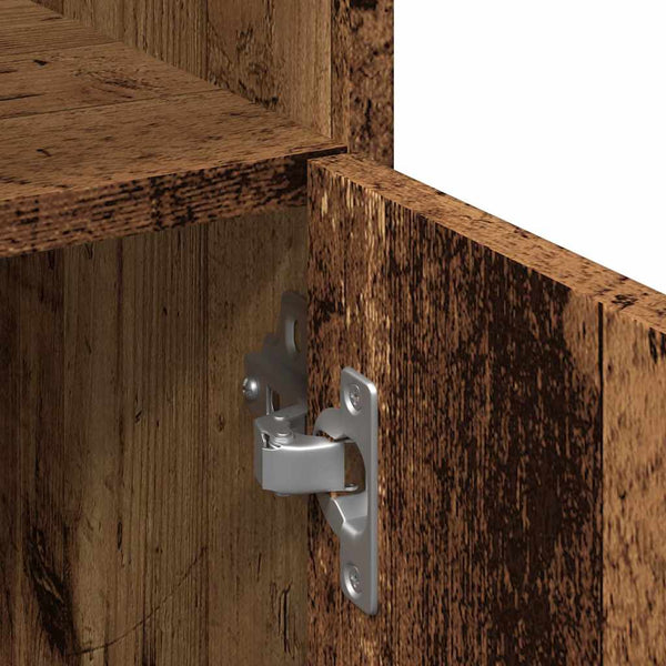 Badschrank Altholz-Optik, 30x30x179 cm