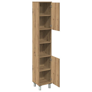 Badschrank Artisan Eiche 30x30x179 cm