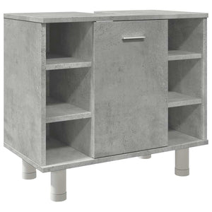 Betongrauer Badezimmerschrank 60 cm