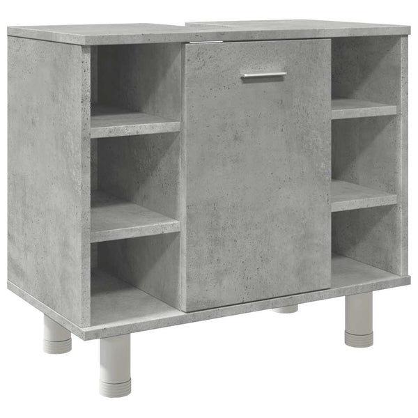 Betongrauer Badezimmerschrank 60 cm