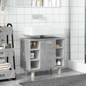 Betongrauer Badezimmerschrank 60 cm
