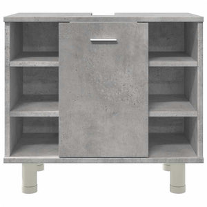 Betongrauer Badezimmerschrank 60 cm