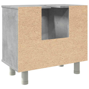 Betongrauer Badezimmerschrank 60 cm