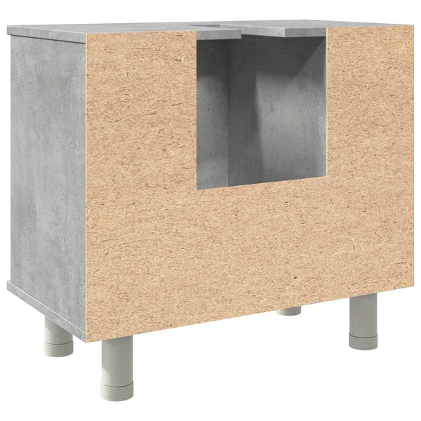 Betongrauer Badezimmerschrank 60 cm