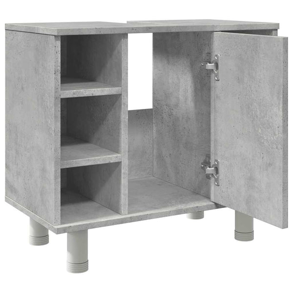 Betongrauer Badezimmerschrank 60 cm