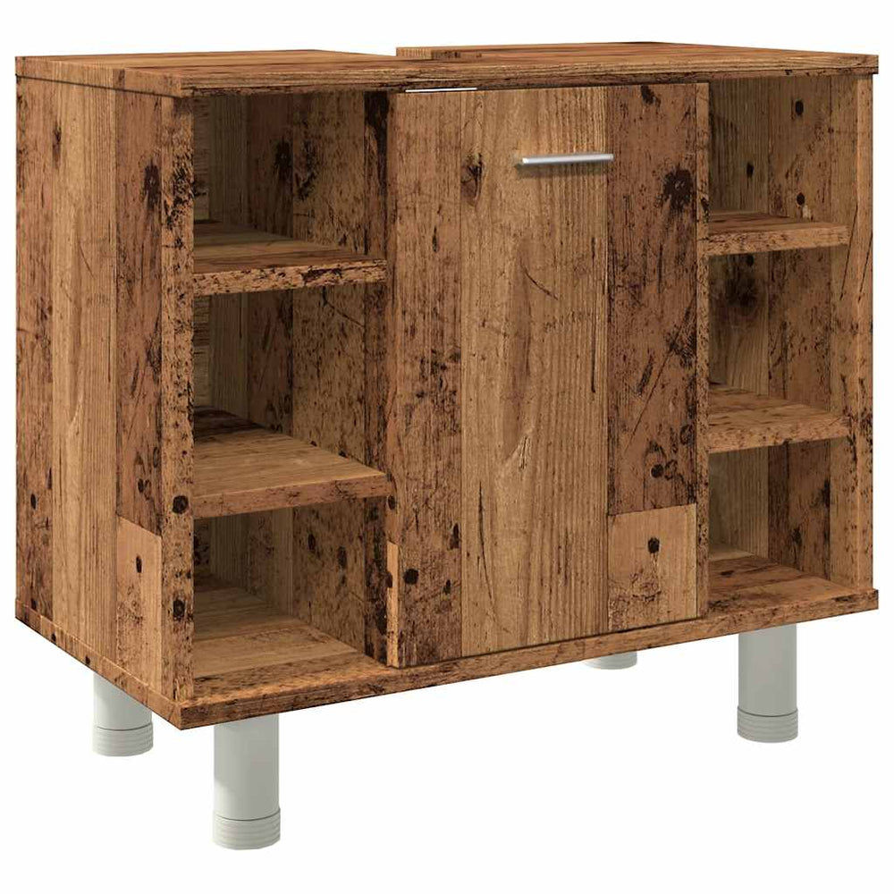 vidaXL Meuble de salle de bain aspect bois de récupération 60x32x53,5 cm Bois d'ingénierie