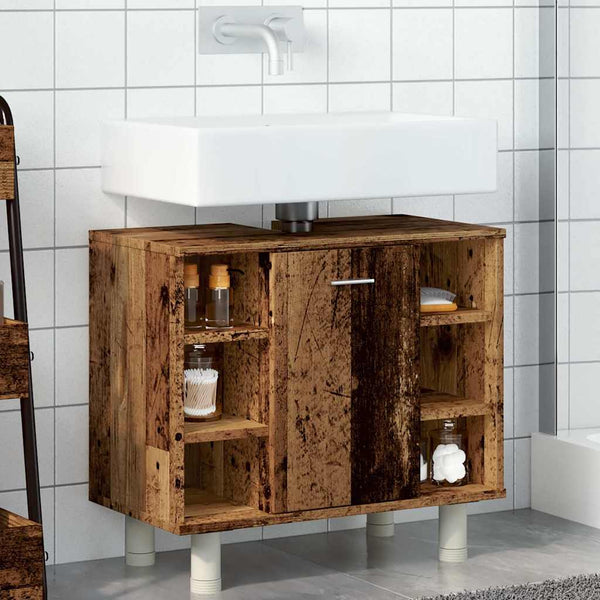 Badschrank Altholz Optik, 60 cm