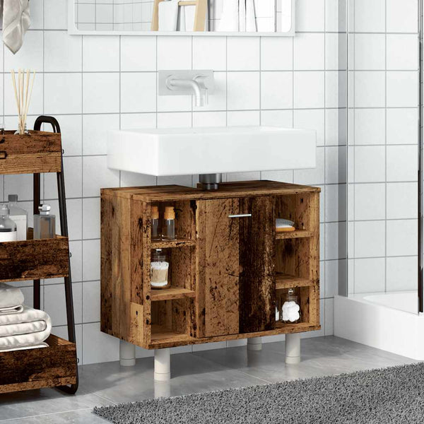 Badschrank Altholz Optik, 60 cm