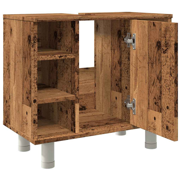 Badschrank Altholz Optik, 60 cm