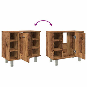 Badschrank Altholz Optik, 60 cm