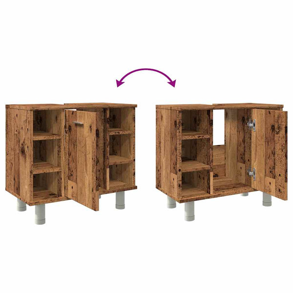 Badschrank Altholz Optik, 60 cm