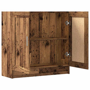 Bücherschrank Altholz-Optik, 82,5 cm