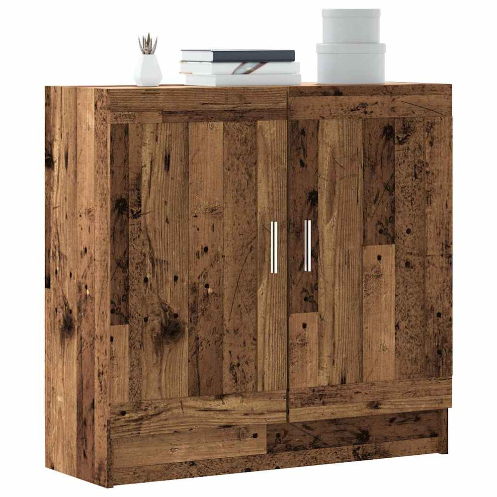 vidaXL Book Cabinet Reclaimed Wood Look 82.5x30.5x80 cm Engineered Wood