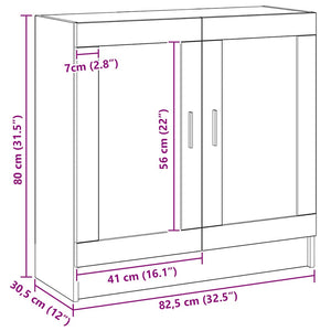 Bücherschrank Artisan Eiche 82,5x80 cm