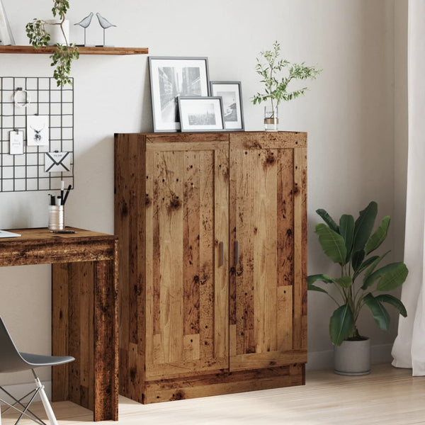 Bücherschrank Altholz-Optik, 115 cm hoch